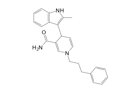 4-(2-Methyl-1H-indol-3-yl)-1-(3-phenylpropyl)-4H-pyridine-3-carboxamide