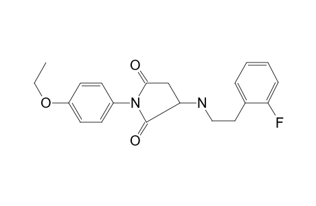 Pyrrolidine-2,5-dione, 3-[2-(2-fluorophenyl)ethylamino]-1-(4-ethoxyphenyl)-