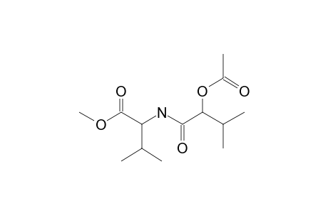 Methyl 2-[(2-hydroxy-3-methylbutanoyl)amino]-3-methylbutanoate, ac derivative