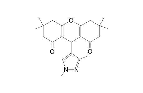 9-(1,3-dimethyl-1H-pyrazol-4-yl)-3,3,6,6-tetramethyl-3,4,5,6,7,9-hexahydro-1H-xanthene-1,8(2H)-dione