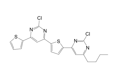 4-Butyl-2-chloranyl-6-[5-(2-chloranyl-6-thiophen-2-yl-pyrimidin-4-yl)thiophen-2-yl]pyrimidine