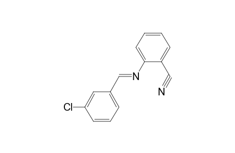 Benzonitrile, 2-(3-chlorobenzylidenamino)-