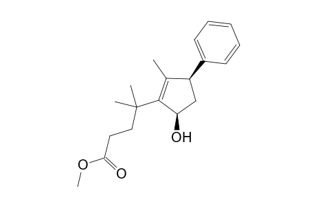 4-(5-Hydroxy-2-methyl-3-phenylcyclopent-1-enyl)-4-methylpentanoic acid methyl ester