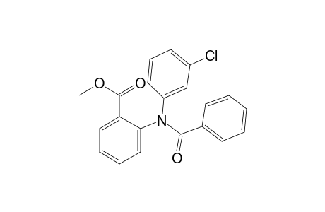 Benzoic acid, 2-[benzoyl(2-chlorophenyl)amino]-, methyl ester