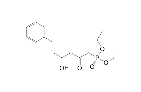 Diethyl 4-hydroxy-2-oxo-6-phenylhexylphosphonate