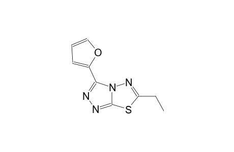 [1,2,4]triazolo[3,4-b][1,3,4]thiadiazole, 6-ethyl-3-(2-furanyl)-