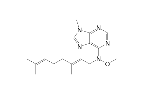 N-Methoxy-9-methyl-N-(3',7'-dimethyl-2',6'-octadienyl)-9H-purin-6-amine