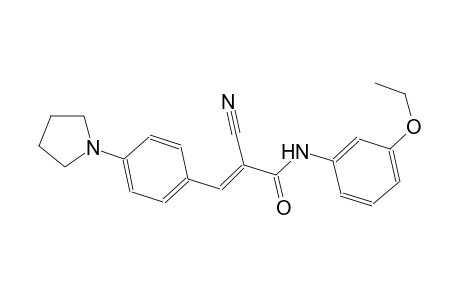 (2E)-2-cyano-N-(3-ethoxyphenyl)-3-[4-(1-pyrrolidinyl)phenyl]-2-propenamide