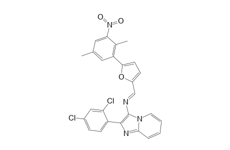 imidazo[1,2-a]pyridin-3-amine, 2-(2,4-dichlorophenyl)-N-[(E)-[5-(2,5-dimethyl-3-nitrophenyl)-2-furanyl]methylidene]-