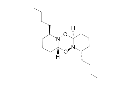 4S*,9R*-DIBUTYLPERHYDRODIPYRIDINO-[1,2-B:1',2'-E]-5AH-5AR*-10AH-10AS*-1,4,2,5-DIOXADIAZINE