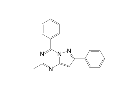 4,7-diphenyl-2-methylpyrazolo[1,5-a]-s-triazine