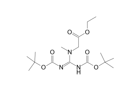 N1,N2-Bis(t-butyloxycarbonyl)-N3-methylguanidino-N3-acetic acid ethyl ester