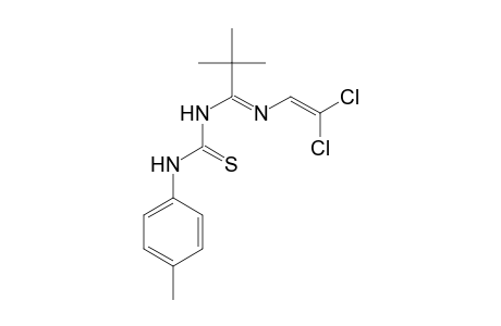 N-((1E)-N-[(E)-2,2-Dichloroethenyl]-2,2-dimethylpropanimidoyl)-N'-(4-methylphenyl)thiourea