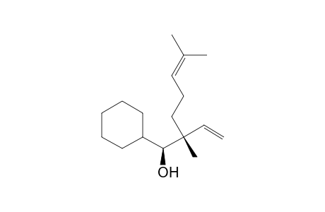 (1S*,2R*)1-Cyclohexyl-2-ethenyl-2,6-dimethylhept-5-en-1-ol