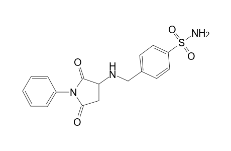 4-{[(2,5-dioxo-1-phenyl-3-pyrrolidinyl)amino]methyl}benzenesulfonamide