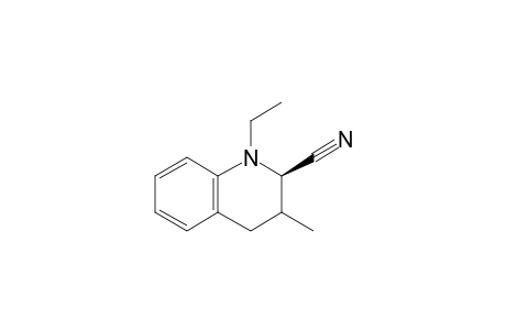 (2R*)-1-Ethyl-3-methyl-1,2,3,4-tetrahydro-1H-quinoline-2-carbonitrile