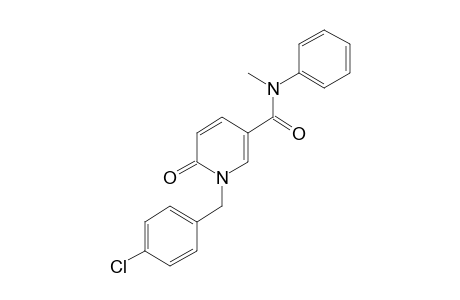 1-(p-CHLOROBENZYL)-1,6-DIHYDRO-N-METHYL-6-OXONICOTINANILIDE