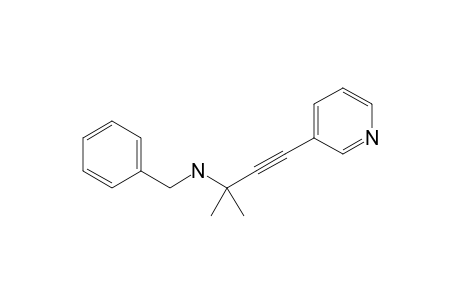 2-methyl-N-(phenylmethyl)-4-(3-pyridinyl)-3-butyn-2-amine