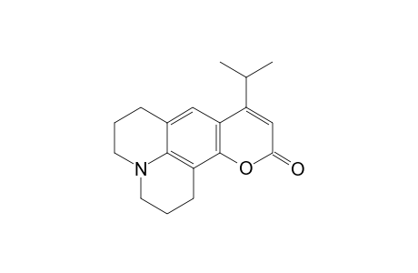 9-isopropyl-2,3,6,7-tetrahydro-1H,5H,11H-pyrano[2,3-f]pyrido[3,2,1-ij]quinolin-11-one