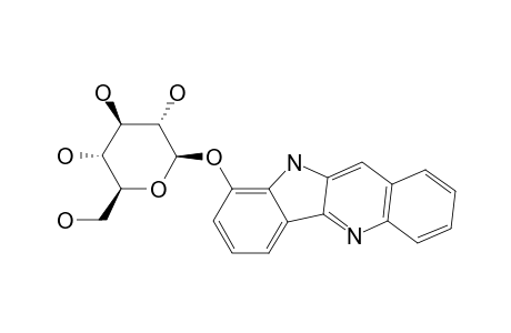 JUSBETONIN;9-[BETA-D-GLUCOPYRANOSYLOXY]-10H-INDOLO-[3,2-B]-QUINOLINE