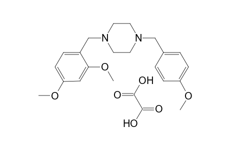 1-(2,4-Dimethoxybenzyl)-4-(4-methoxybenzyl)piperazine oxalate