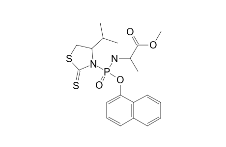 1-NAPHTHYL-N-[(S)-ALANINYL]-[(S)-4-ISOPROPYLTHIAZOLIDINE-2-THIONE]-PHOSPHOROCHLORIDATE;MAJOR_DIASTEREOMER