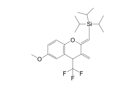 2-(Z)-Triisopropylsilylmethylidene-3-methylene-4-trifluoromethyl-6-methoxychromane