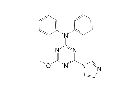 (4-Imidazol-1-yl-6-methoxy-[1,3,5]triazin-2-yl)(diphenyl)amine