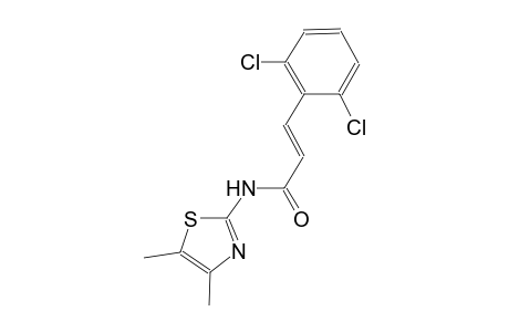 (2E)-3-(2,6-dichlorophenyl)-N-(4,5-dimethyl-1,3-thiazol-2-yl)-2-propenamide