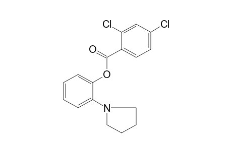 o-(1-pyrrolidinyl)phenol, 2,4-dichlorobenzoate (ester)