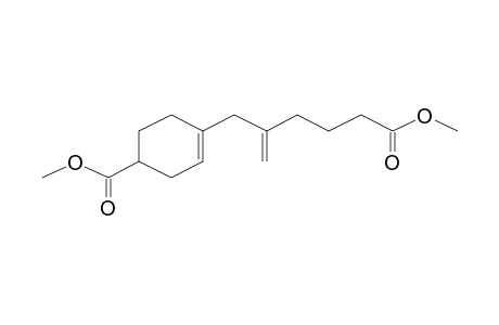 Hexanoic acid, 5-methylene-6-(4-methoxycarbonyl-1-cyclohexenyl)-, methyl ester