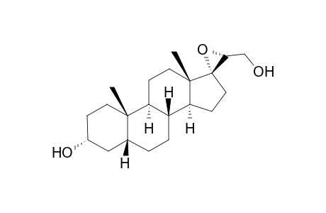 17,20β-epoxy-5β-pregnane-3α,21-diol