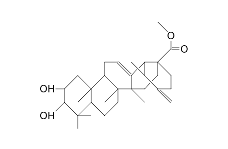 Methyl-2.alpha.,3.alpha.-dihydroxy-ursa-12,20(30)-diene-28-oate