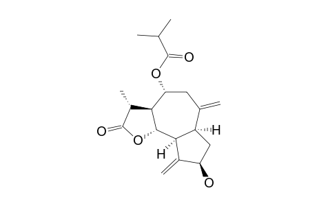 11-BETA,13-DIHYDROAGUERIN-A;3-BETA-HYDROXY-8-ALPHA-ISOBUTYRYLOXYGUAIA-4(15),10(14)-DIEN-1-ALPHA,5-ALPHA,11-BETA-H-12,6-OLIDE