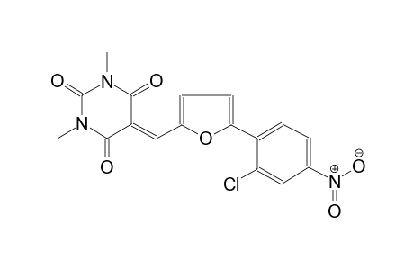 2,4,6(1H,3H,5H)-pyrimidinetrione, 5-[[5-(2-chloro-4-nitrophenyl)-2-furanyl]methylene]-1,3-dimethyl-