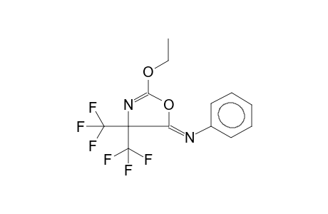 2-ETHOXY-4-PHENYLIMINO-5,5-BIS(TRIFLUOROMETHYL)-2-OXAZOLINE