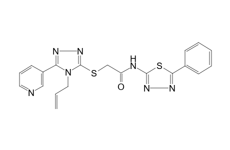 acetamide, N-(5-phenyl-1,3,4-thiadiazol-2-yl)-2-[[4-(2-propenyl)-5-(3-pyridinyl)-4H-1,2,4-triazol-3-yl]thio]-