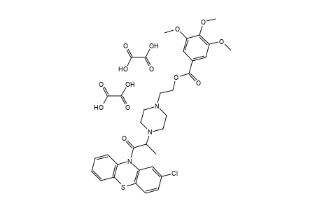 3,4,5-trimethoxybenzoic acid, ester with 2-chloro-10-{2-[4-(2-hydroxyethyl)-1-piperazinyl]propionyl}phenothiazine, dioxalate