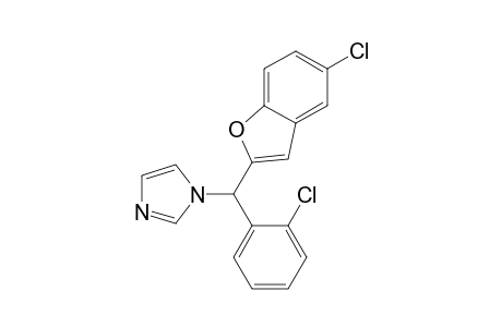 2-[2'-CHLOROPHENYL)-(DIAZOL-1-YL)-METHYL]-5-CHLOROBENZOFURANE