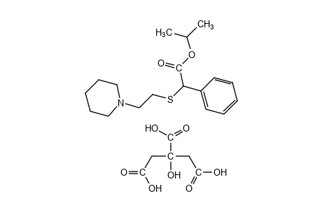 [(2-piperidinoethyl)thio]phenylacetic acid, isopropyl ester, citrate (1:1) (salt)