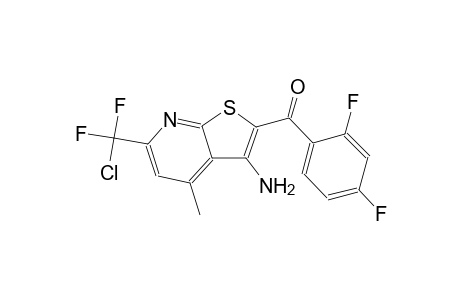 {3-amino-6-[chloro(difluoro)methyl]-4-methylthieno[2,3-b]pyridin-2-yl}(2,4-difluorophenyl)methanone