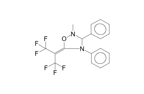 2-METHYL-3,4-DIPHENYL-5-HEXAFLUOROISOPROPYLIDENE-1,2,4-OXADIAZOLIDINE