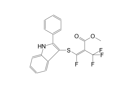 3-Fluoro-3-(2-phenyl-1H-indol-3-ylsulfanyl)-2-trifluoromethyl-acrylic acid methyl ester