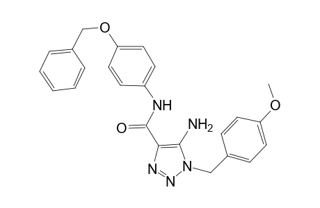 5-Amino-1-[(4-methoxyphenyl)methyl]-N-(4-phenylmethoxyphenyl)-4-triazolecarboxamide