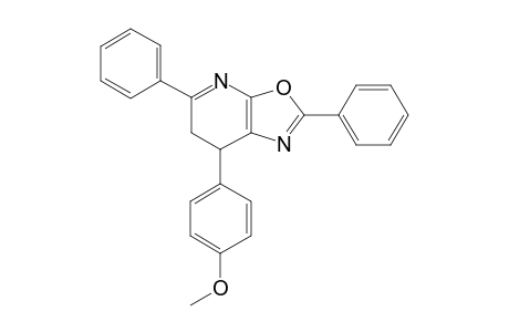 7-(P-Methoxy-phenyl)-2,5-diphenyl-6,7-dihydro-oxazolo(5,4-B)pyridine