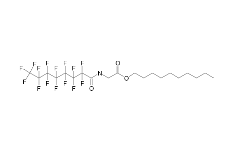 Glycine, N-pentadecafluorooctanoyl-, decyl ester