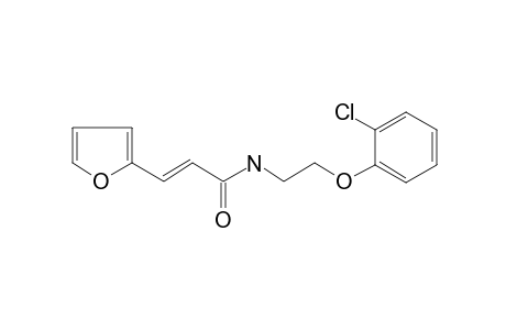 Propenamide, N-[2-(2-chlorophenoxy)ethyl]-3-(2-furyl)-