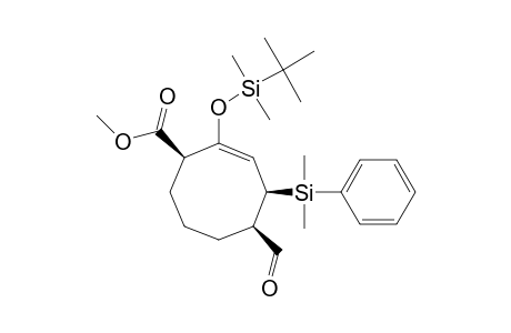 (1-R*,4-R*,5-R*)-2-(TERT.-BUTYLDIMETHYLSILOXY)-4-(DIMETHYLPHENYLSILYL)-5-FORMYLCYCLOOCT-2-ENECARBOXYLIC_ACID_METHYLESTER