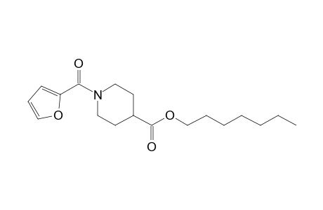 Isonipecotic acid, N-(2-furoyl)-, heptyl ester