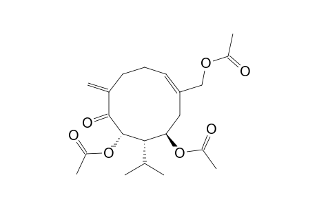 PULICANONE-TRIACETATE;(1E)-6-ALPHA,8-BETA,14-TRIACETOXY-7-BETA-H-GERMACRA-1(10),4(15)-DIEN-15-ONE